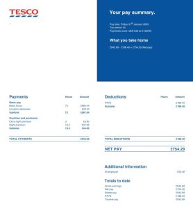 tesco payslip view mytesco