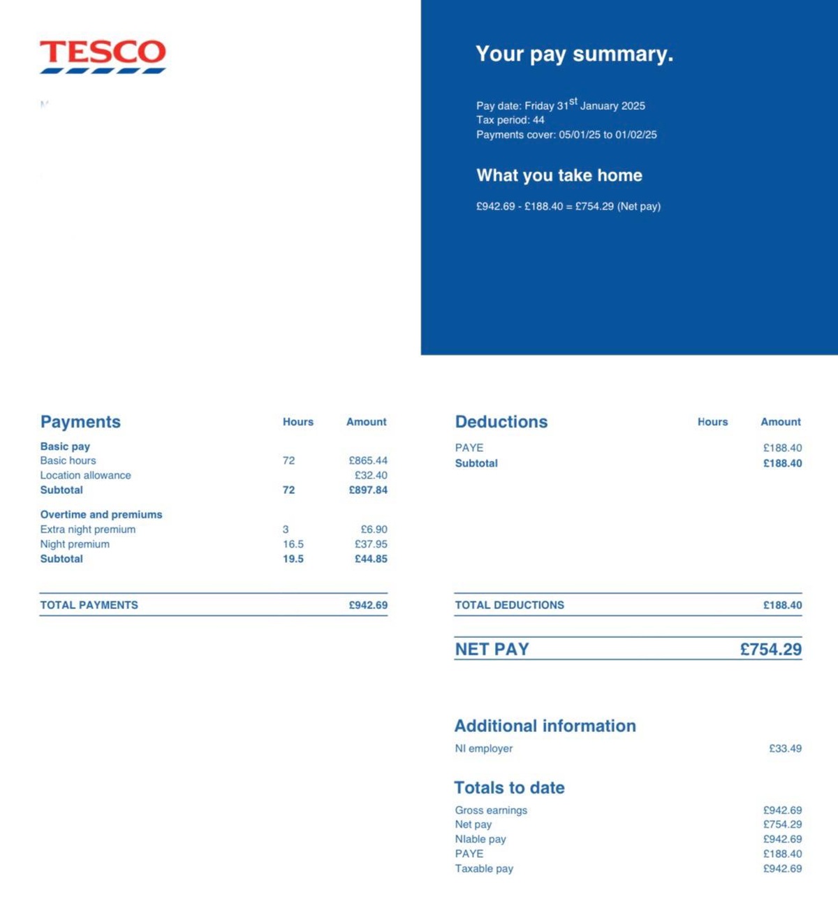 tesco payslip view mytesco